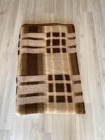 DDR Mollydecke Wolldecke Sofadecke 184 x 158 cm beige braun kar Thüringen - Camburg Vorschau