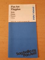 PAN AM  timetable Flugplan Berlin Europa U.S.A. Sommer 1981 Berlin - Charlottenburg Vorschau