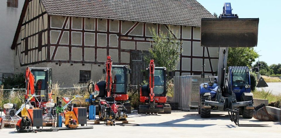 Vermietung /Verleih Bagger und Kleingeräte/Baumaschinenvermietung in Borken