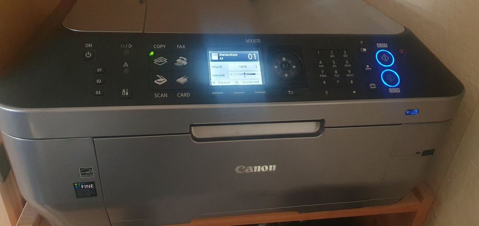 Canon Pixma MX870 Multifunktionsdrucker mit Reserve Farbpatronen in Rodenbach