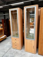 2x Vitrine Schrank Echtholz Glas Regale Beleuchtung Kiel - Mettenhof Vorschau