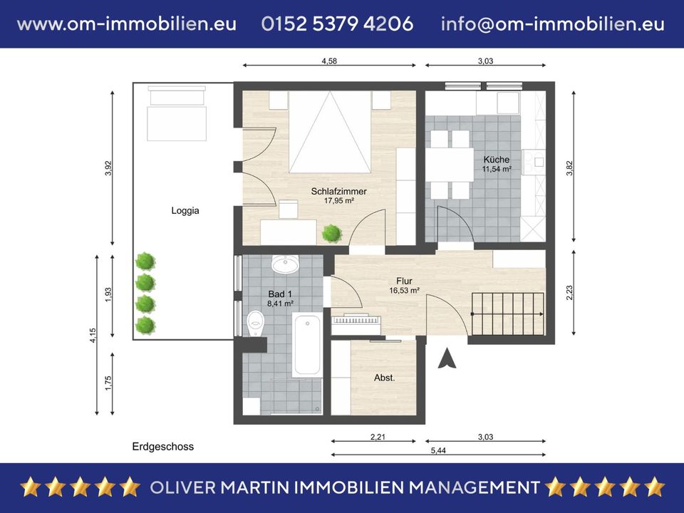 Stilvolle 3-Zimmer-Maisonettewohnung mit 2 Balkonen+Garten in Vordorf! Meine Wohnung = mein Makler! in Vordorf