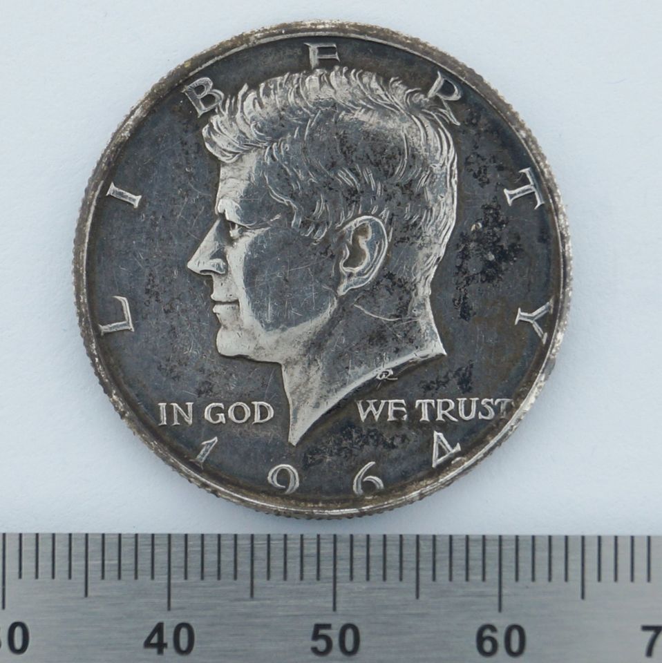Münze 1/2 Dollar USA John F. Kennedy 1964 in Friedelsheim