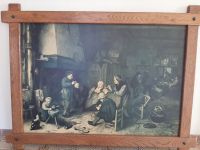 Rembrandt Druck mit Echtholzrahmen, Bild Alte Wirtshaus Bayern - Prittriching Vorschau