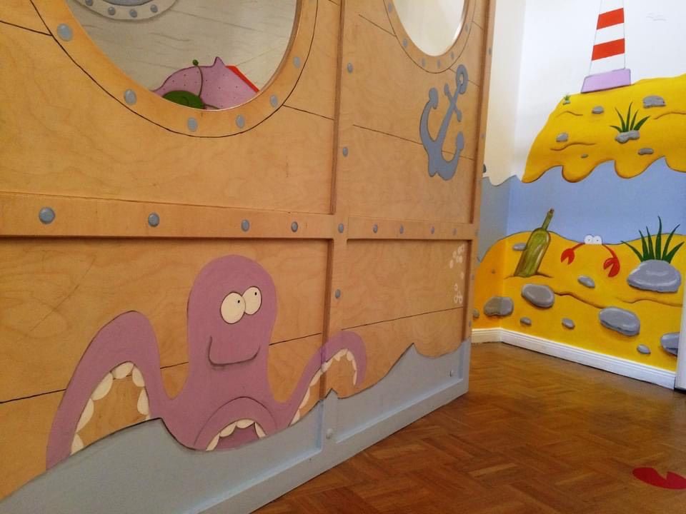 Wandmalerei für Kinderzimmer, Kindergarten in Hamburg