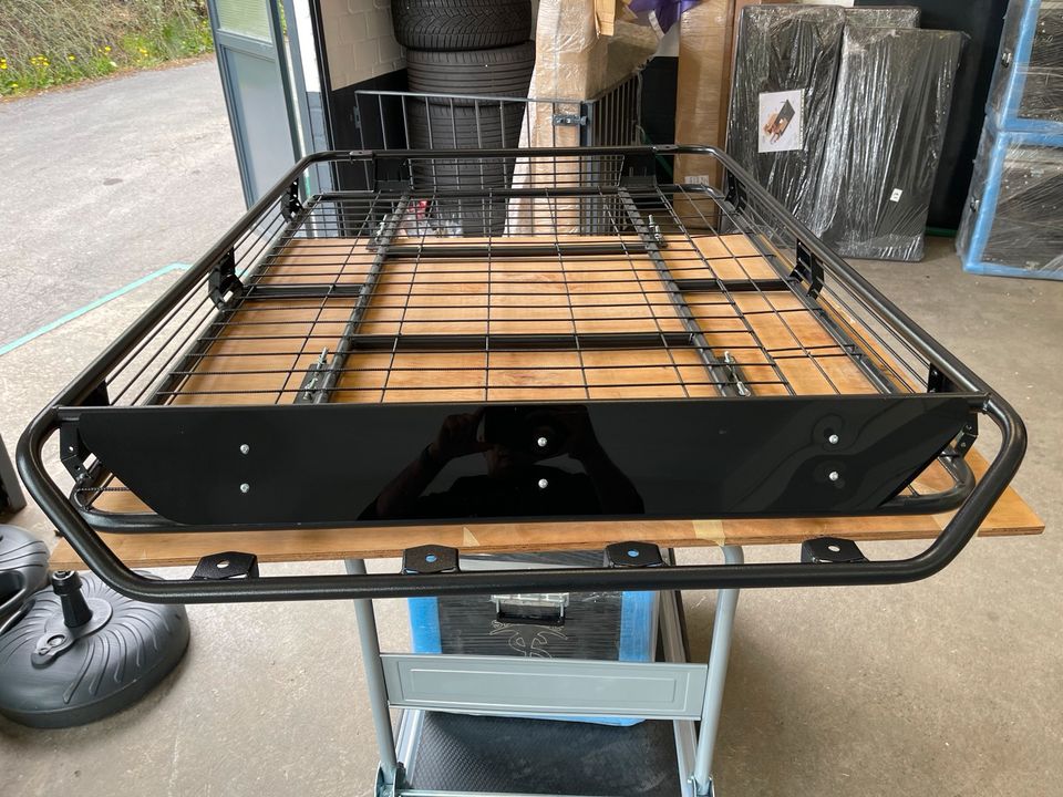 Auto Dachkorb Universal schwarz Gepäckkorb aus Stahl 130x112x13cm in  Nordrhein-Westfalen - Remscheid