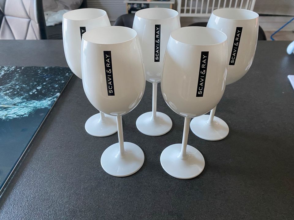 5 neuwertige weiße Weißwein Gläser scavi ray in Frankfurt am Main