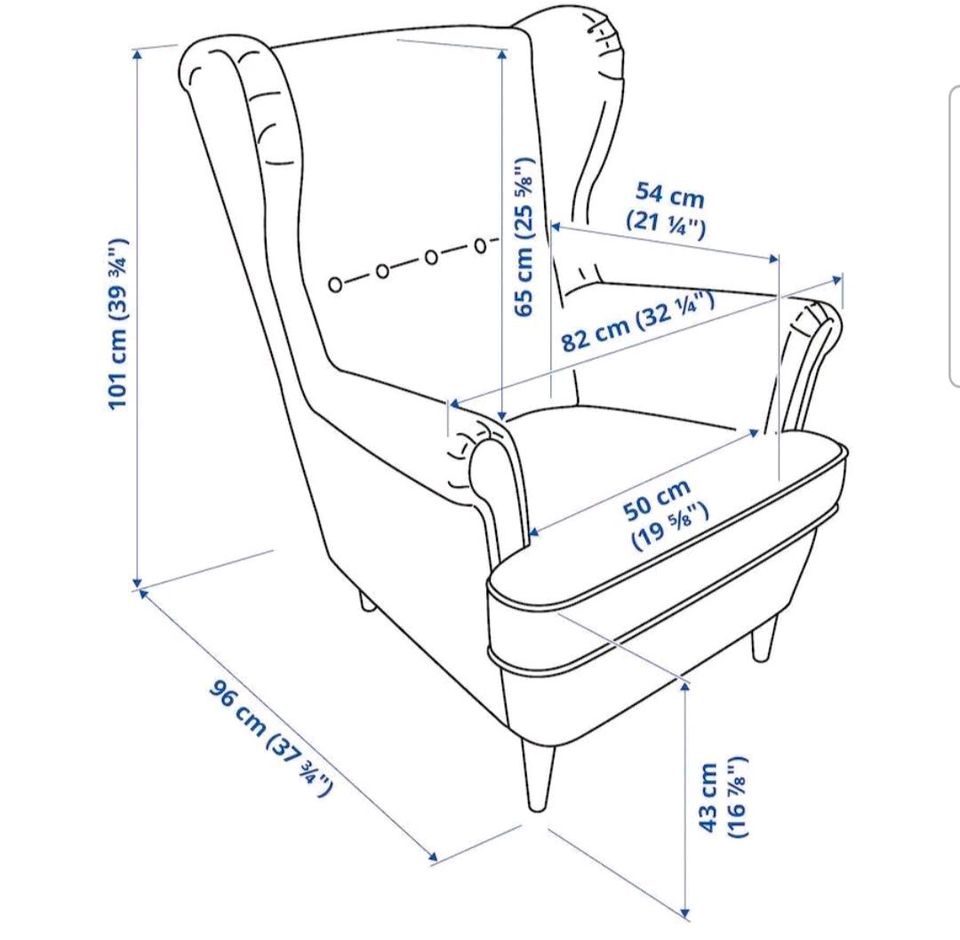 Ikea STRANDMON Sessel in Rodenberg