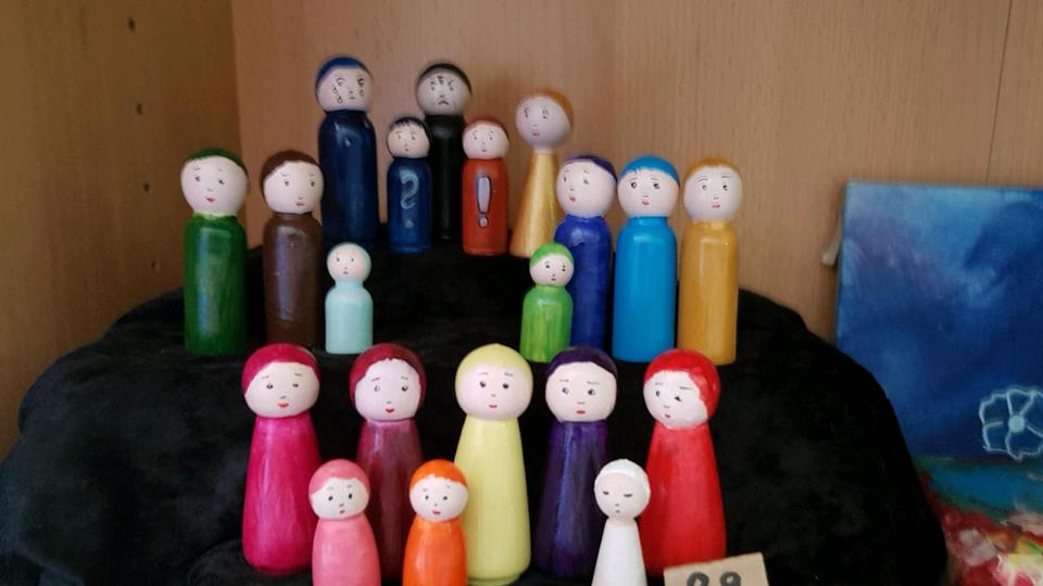Süsse Aufstellungsfiguren für das systemische Familienbrett in Barth