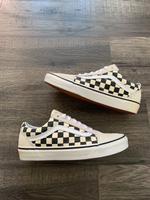 Vans Sneaker 37 Old Skool low kariert karo schwarz weiß beige Bayern - Furth im Wald Vorschau