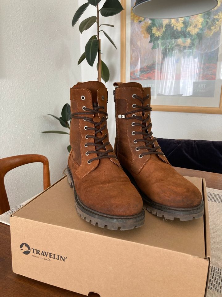 Travelin Herren Leder Stiefeletten Boots 44 Braun Timberland Gant in Oldenburg