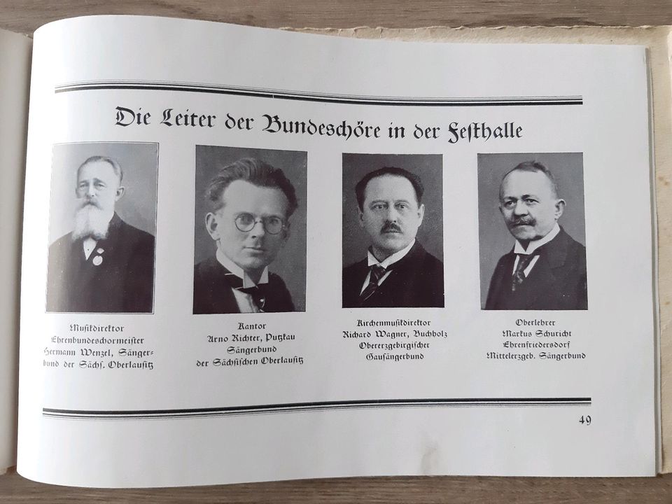 Dresden 1925 *Erinnerung-Blätter zum 1. Sächsischen Sängerbundes* in Gelenau