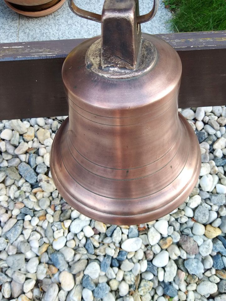 9,9kg Bronze Glocke 25x25cm Guss Schiff Boot Haus Guss Yacht 1900 in Dresden