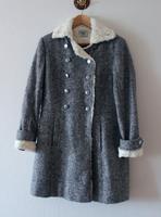 Wintermantel für Damen / grau mit weißem Kunstpelz Bayern - Dittelbrunn Vorschau