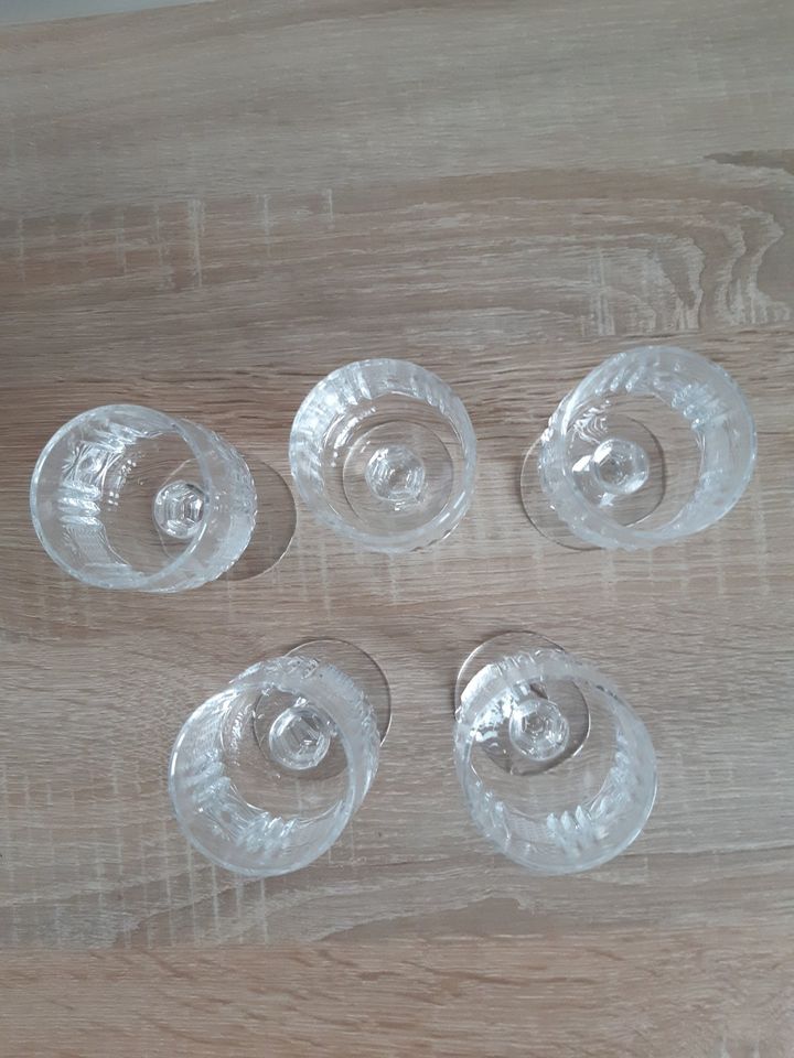 5 Likörgläser Kristallglas in Leipzig