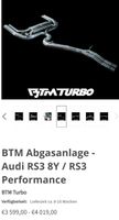 BTM Abgasanlage RS3 8Y ‼️NUR BIS 07.06 ‼️ Baden-Württemberg - Ottersweier Vorschau