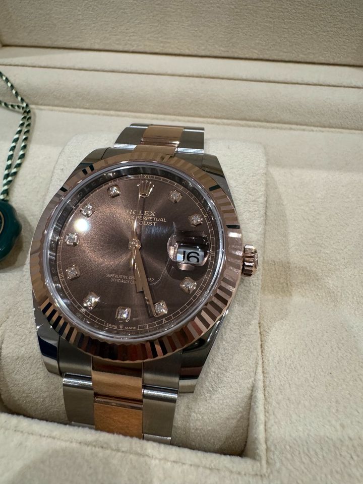 NEU Rolex Datejust 41 Rolesor Everose Diamanten Ref.:126331 in Nürnberg (Mittelfr)