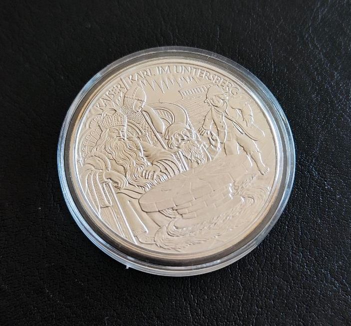 10 Euro Silbermünze Österreich 2010, Kaiser Karl im Untersberg in Berlin