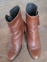 Tolle Leder Stiefeletten Stiefel Ancle Boots Cognac Wandsbek - Hamburg Sasel Vorschau