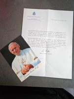 Papst Johannes Paul II - Autogrammkarte Baden-Württemberg - Fichtenau Vorschau