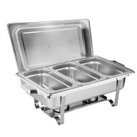 NEU Chafing Dish 9 l mit 3xGN1/3  65mm Wärmebehälter Speisewärmer Frankfurt am Main - Fechenheim Vorschau