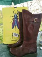 Neu, Gr. 40 Stiefel, Damenstiefel, Lederstiefel, Fly London Bordo Sachsen-Anhalt - Südharz Vorschau