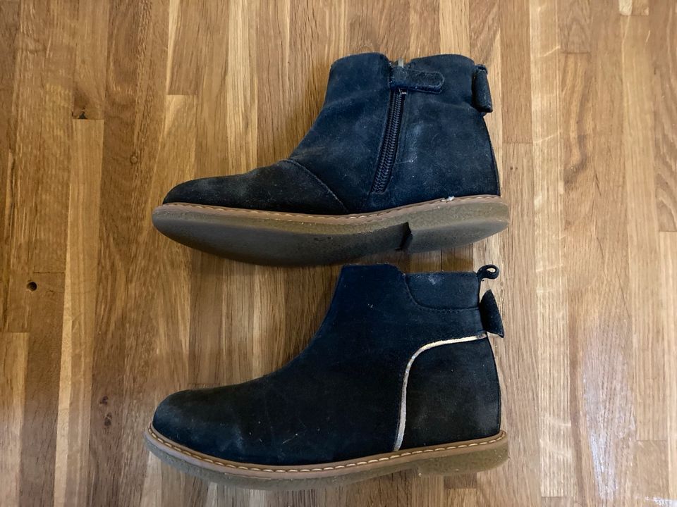 Chelsea Boots Vertbaudet blau Leder 30 Stiefelette Waldorf in Groß Nordende