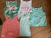 5x Mädchen Tank Top Sommer Shirts 134 140 H&M türkis weiß Koralle Niedersachsen - Gifhorn Vorschau