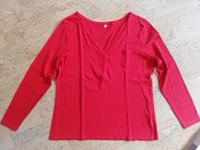 Sheego Shirt Gr. 40/42 rot langarm Oberteil Baumwolle Damen Bayern - Altdorf Vorschau