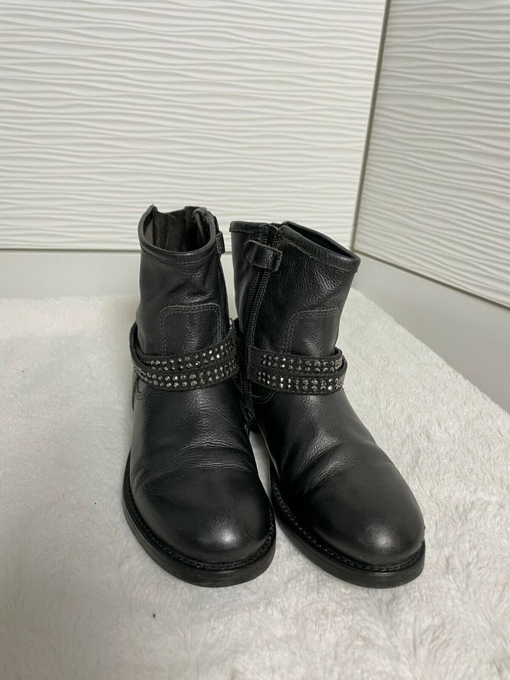 Unisa Schuhe Stiefel-etten Biker-Boots Gr. 32 Silber in Neuried Kr München