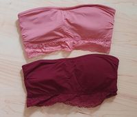 Bandeau BH Top Set Spitze apricot Weinrot 36 38 S M Brandenburg - Schildow Vorschau