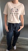 Bershka Cargo Hose blau Stoffhose & Hollister Tshirt S 36 XS 34 Niedersachsen - Wunstorf Vorschau