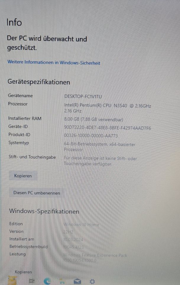 Acer Notebook 17", Windows 10 Home, Pentium N3540-Quadcore in Quierschied