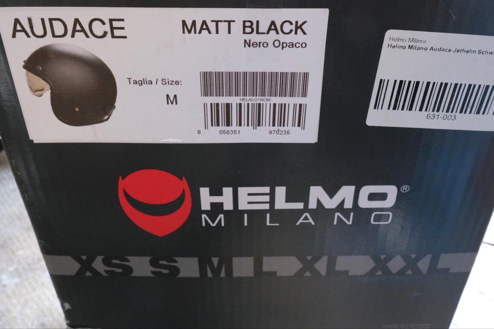 Helmo Milano Audace Jethelm Helm Rollerhelm  Vespa Harley in Pullach