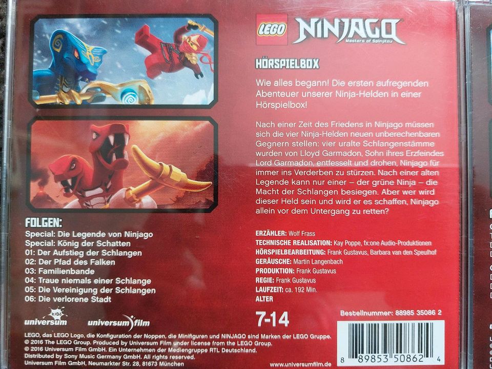 Lego Ninjago Master of Spinjitzu Hörspiel Box Set 1-4 in Maxdorf