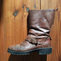 Lederstiefel Kinderstiefel Winterstiefel Echtleder braun gefütter Pankow - Prenzlauer Berg Vorschau