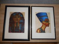 2 x Papyrus aus Ägypten Tutanchamun und Nofretete im Rahmen Nordrhein-Westfalen - Bottrop Vorschau