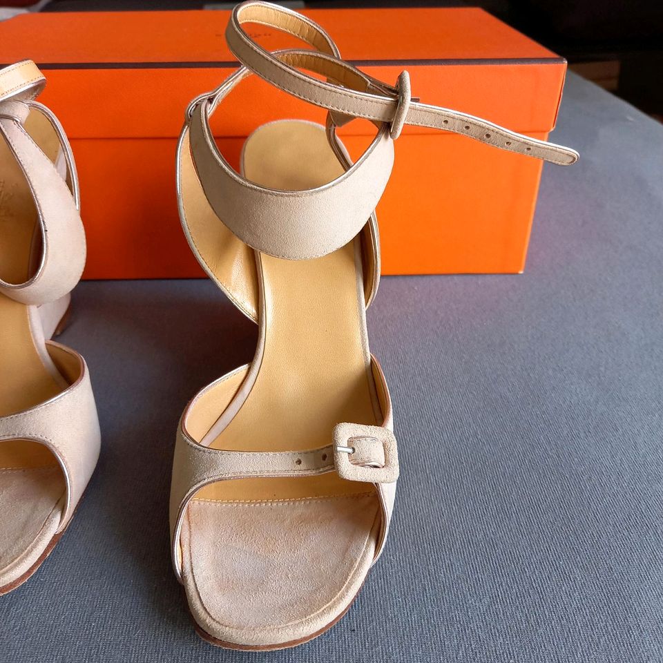 Hermes Hermès Neu wertig Sandalen Wedges Wildleder 38 in Köln