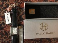 Pablo Raez Luxus Leder Armband Uhr silber Kroko Look schwarz Bayern - Bamberg Vorschau