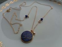 Lange Goldkette mit Lapislazuli Anhänger, 585 Gold Filled Sachsen-Anhalt - Wittenberg Vorschau