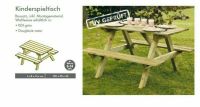 Kinderspieltisch Kesseldruckimprägniert grün Kindertisch Gartentisch Holztisch Kinderholztisch Kindergartentisch Kindersitzgruppe Kinderholzsitzgruppe Holzbank Gartenbank Kinderbank Hessen - Birstein Vorschau