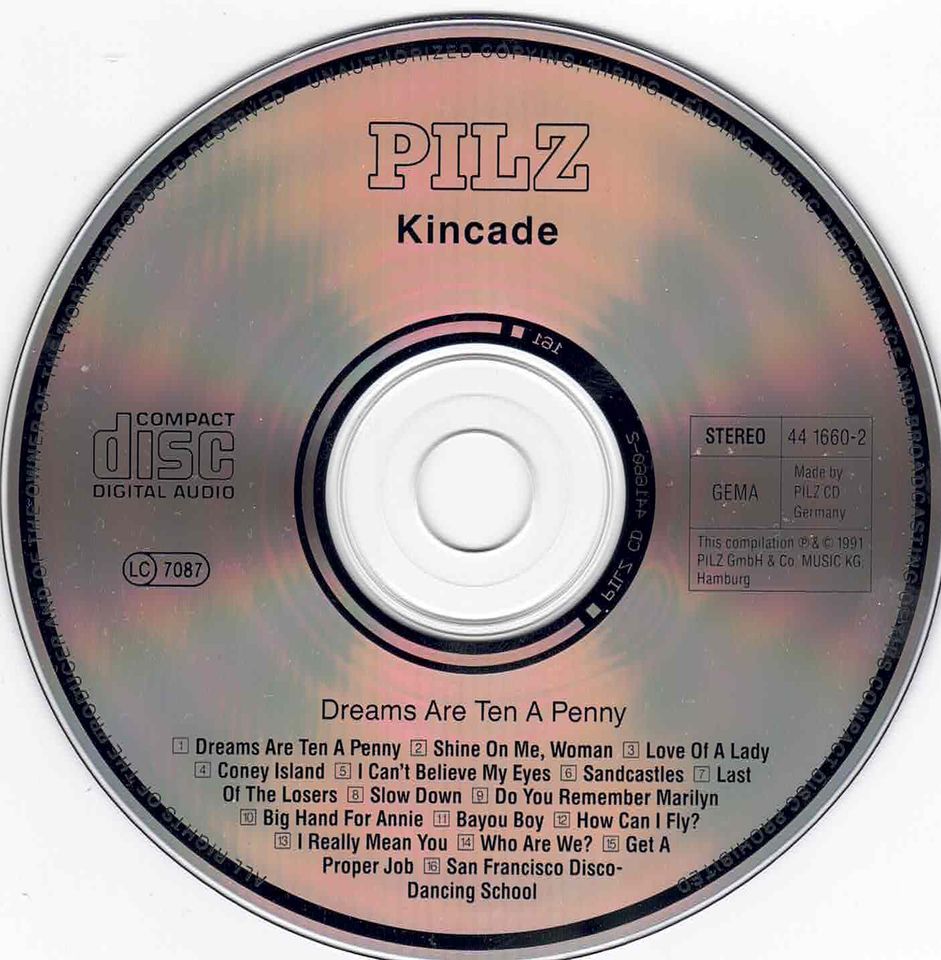 Kincade CD - Dreams Are Ten A Penny - The Best Of Kincade - 16 Tr in Peiting