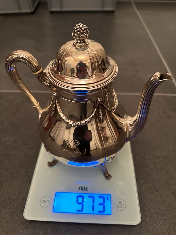 Kaffeekanne Kanne 950 Silber Top Zustand HENIN & CIE Paris 1875 in Köln