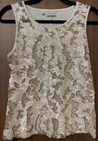 Top Shirt Creme Glitzer Pailletten! Gr S Party Silvester Bayern - Luhe-Wildenau Vorschau