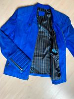 Royalblaue Biker-Lederjacke für ein ultimatives Fashion-Statement Hessen - Rüsselsheim Vorschau