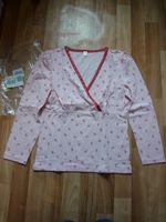 Langarmshirt rosa mit Blumenmuster Größe 40/42 Bayern - Schwebheim Vorschau