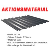 Trapezblech 20/138 AKTIONSWARE | Mit Garantie | 0,5 oder 0,75 mm Schleswig-Holstein - Lübeck Vorschau