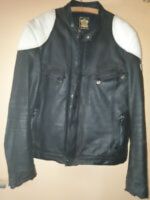 Motorrad Lederjacke Herren Gr. 54/56 schwarz weiss Bayern - Augsburg Vorschau