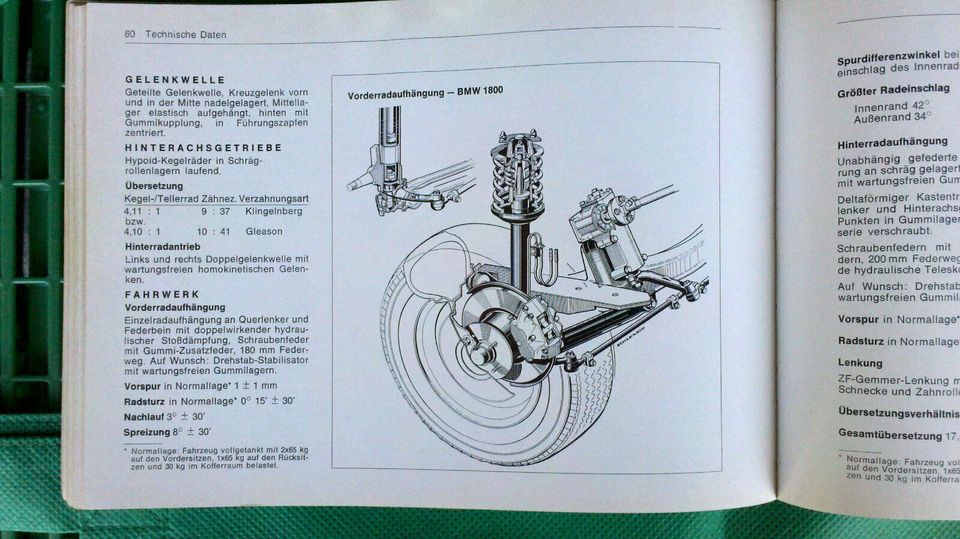 BMW Betriebsanleitung 1800 Automatic in Hellenthal