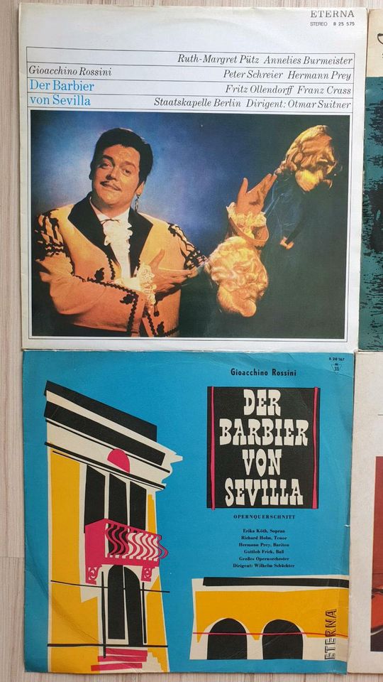 4 Schallplatten Oper: Barbier von Sevilla, Hoffmanns Erzählung... in Zeuthen